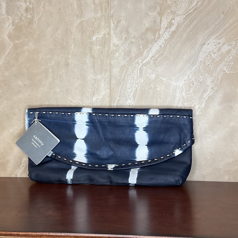 Stylish Navy and White Clutch by Sammy NWT
